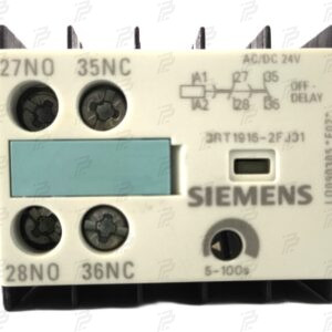 Auxiliary contactor time delayed