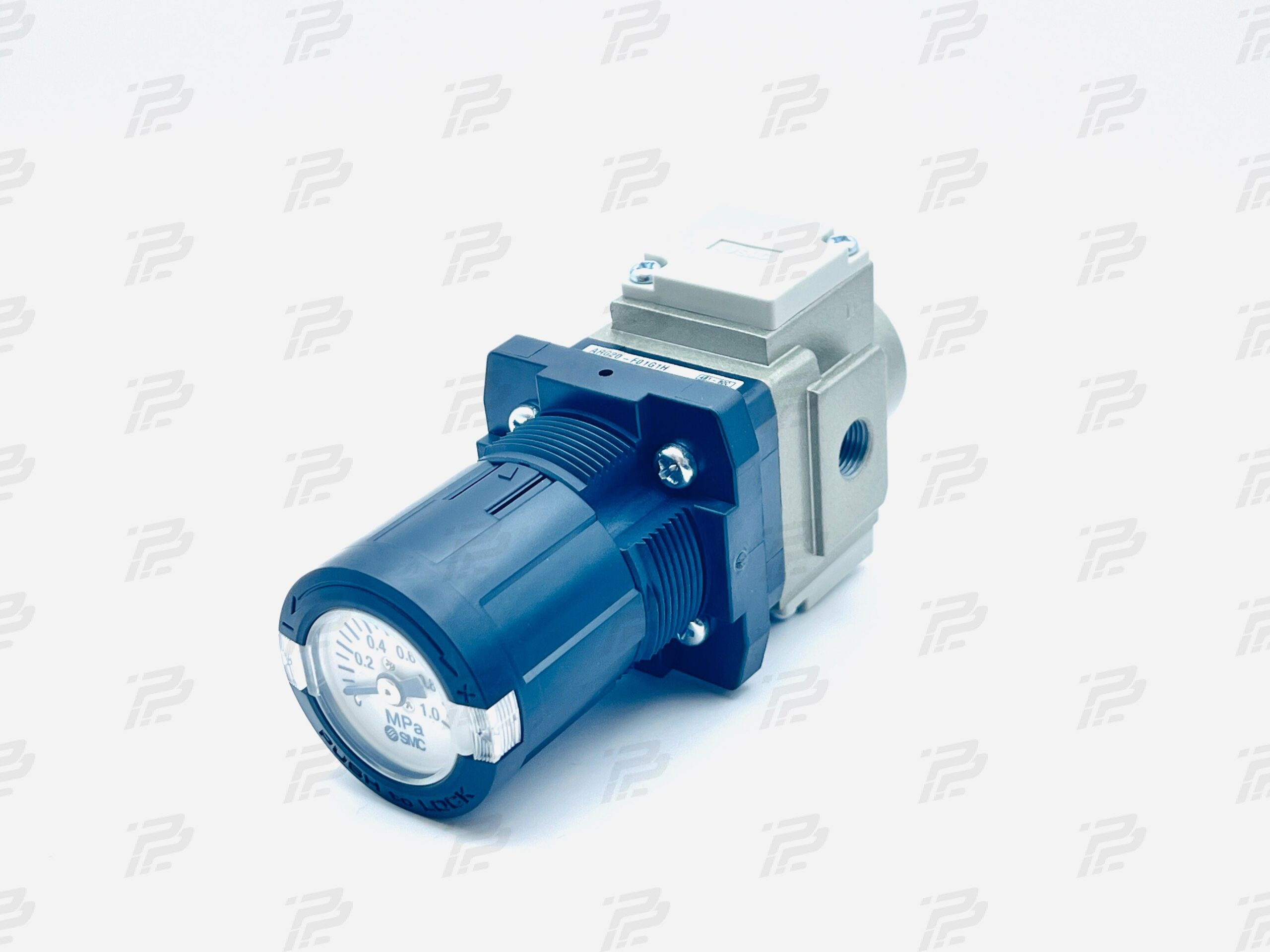 Pressure control valve / regulator with pressure gauge